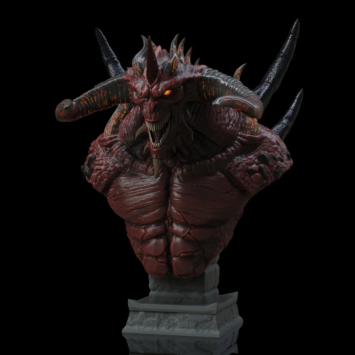 Diablo Bust, the digital sculpt