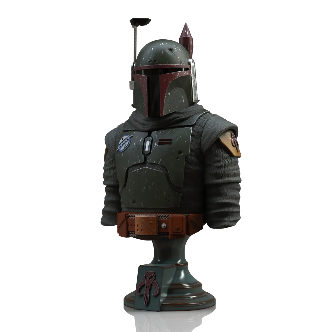 Boba Fett Bust, the digital sculpt