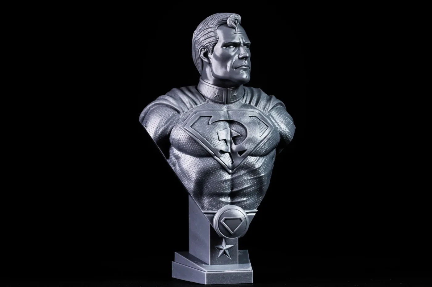 Red Son bust, printed in resin