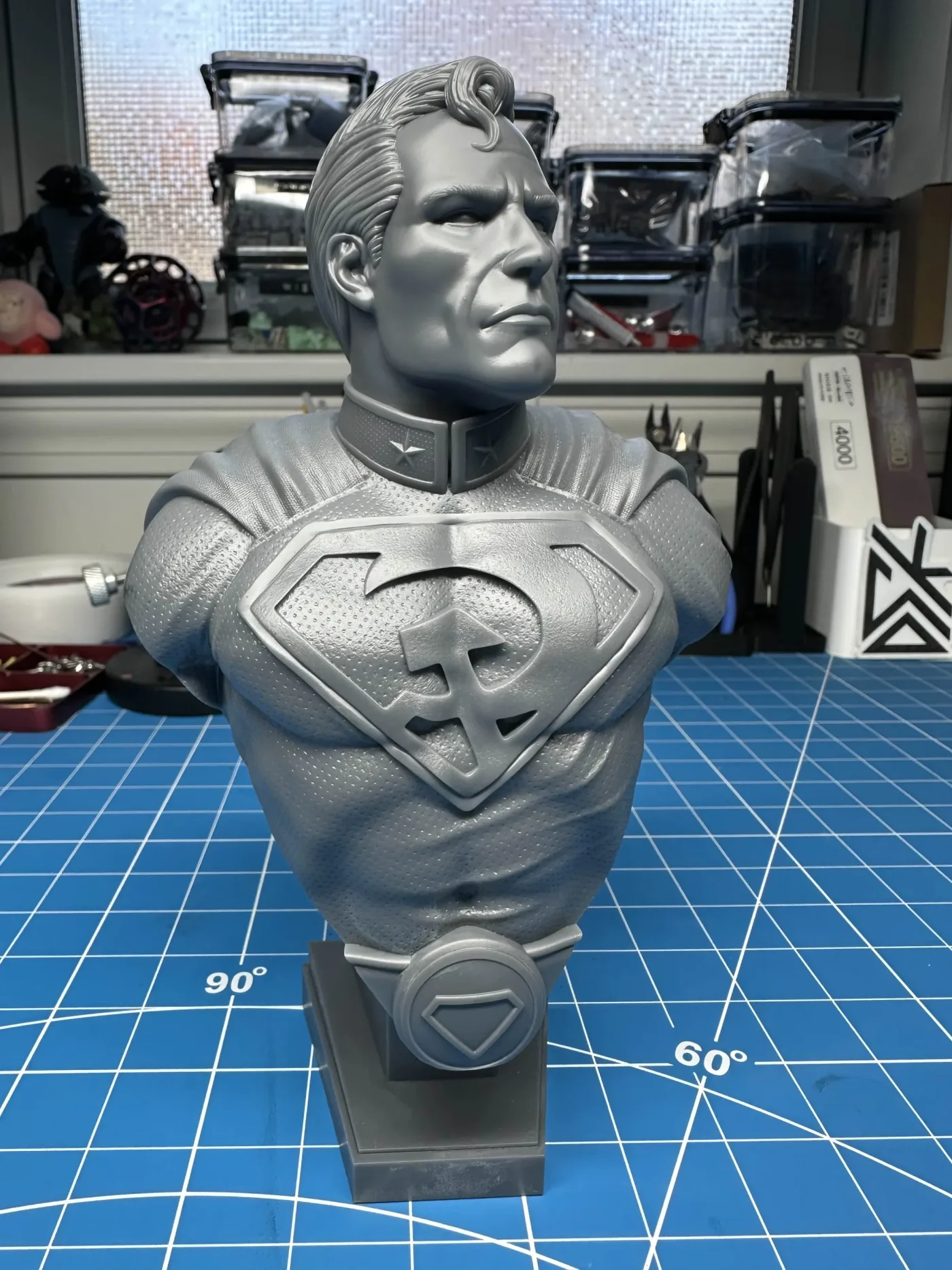Red Son bust, the finished test print