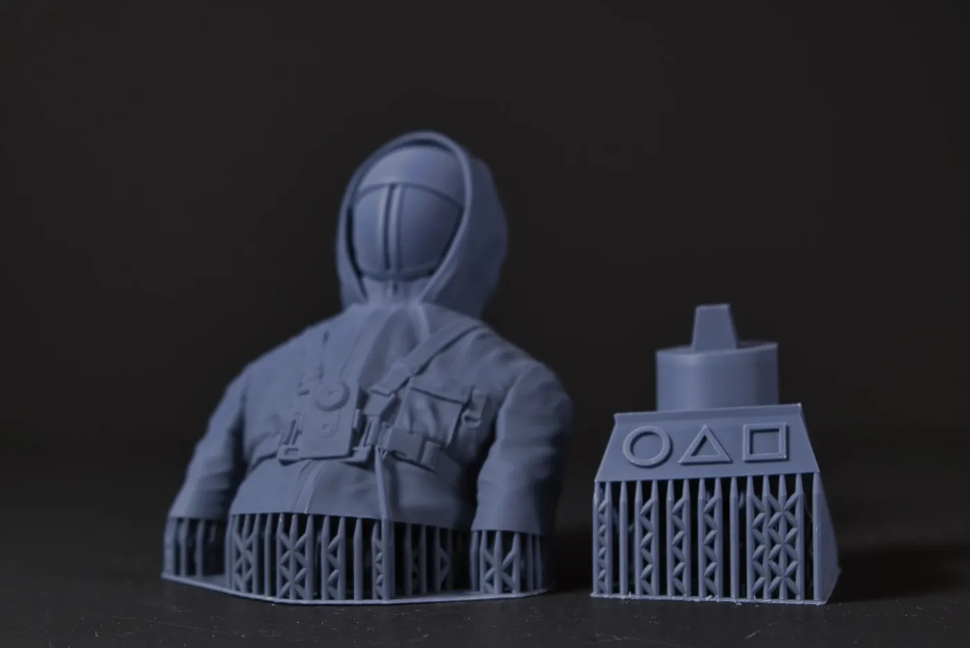 Squid Game Soldier Bust, straight off the plate