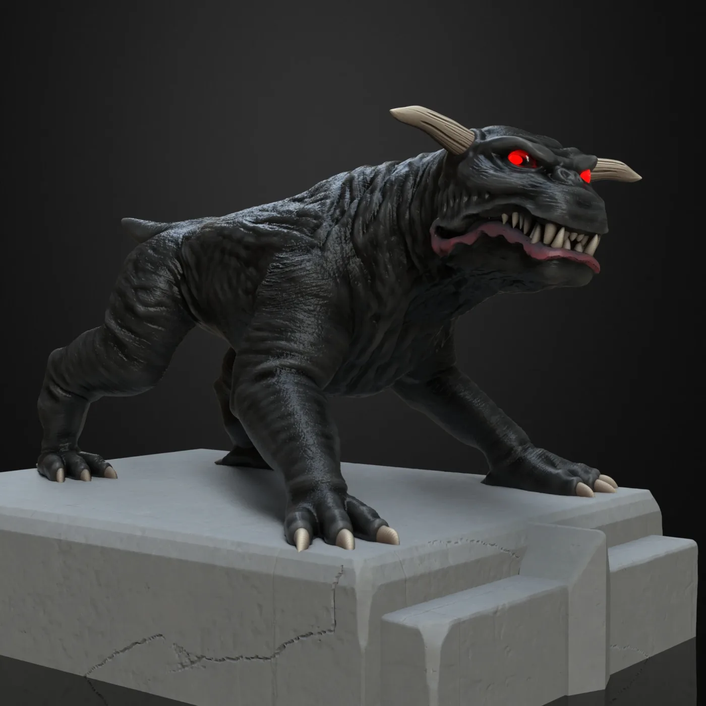 Zuul Terror Dog – Ghostbusters, the digital sculpt
