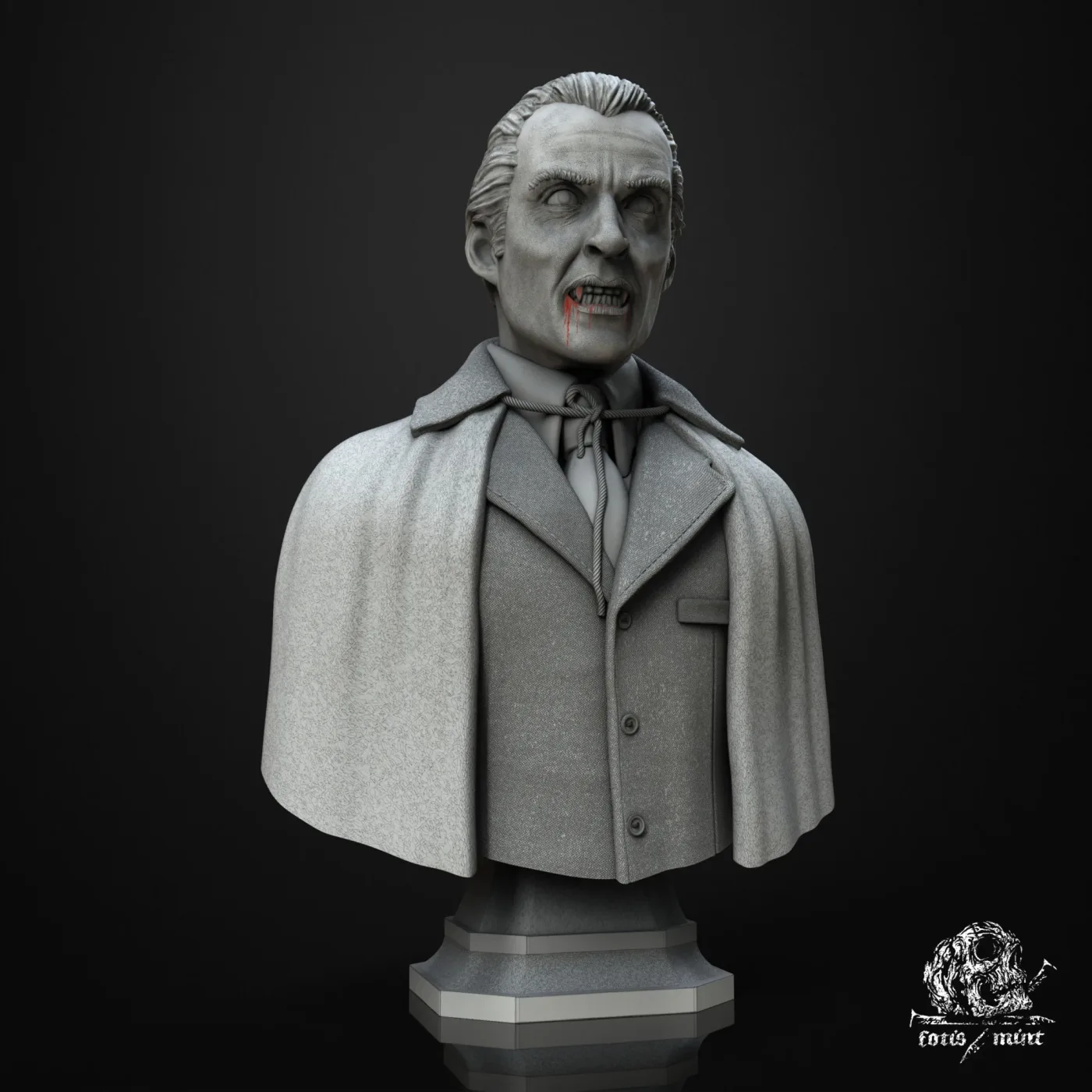 Count Dracula, the digital sculpt