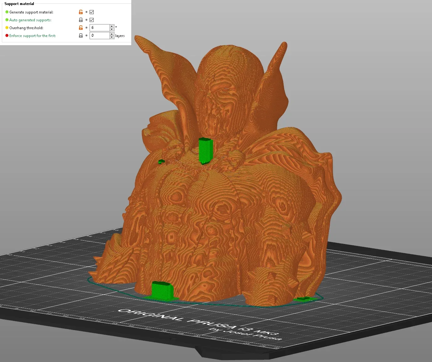 Spawn Bust, straight off the plate