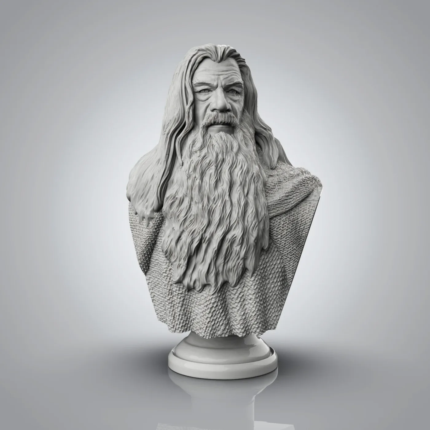 Gandalf Bust – Lord of the Rings, the digital sculpt