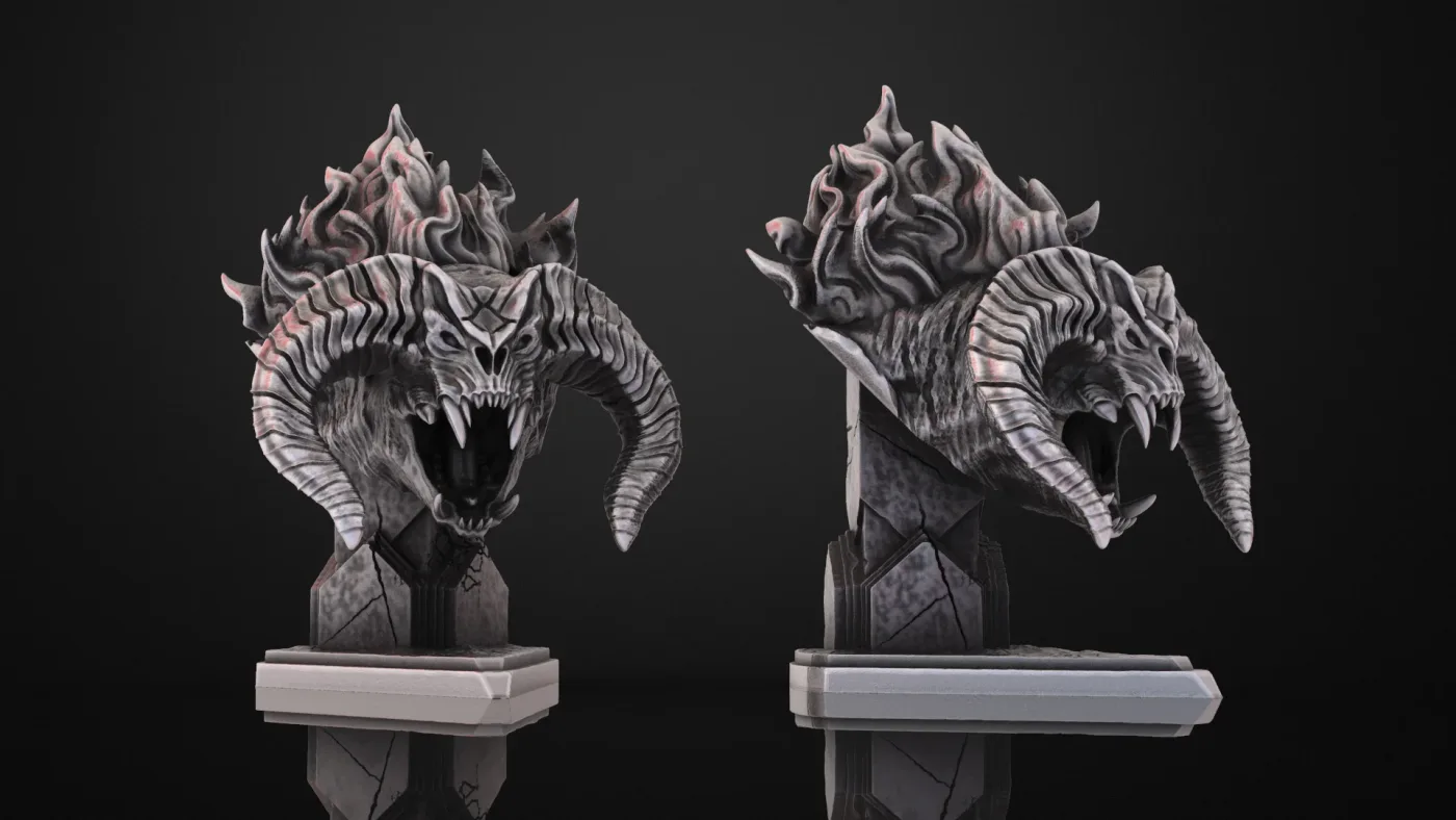 Balrog Bust – Lord of the Rings, the digital sculpt