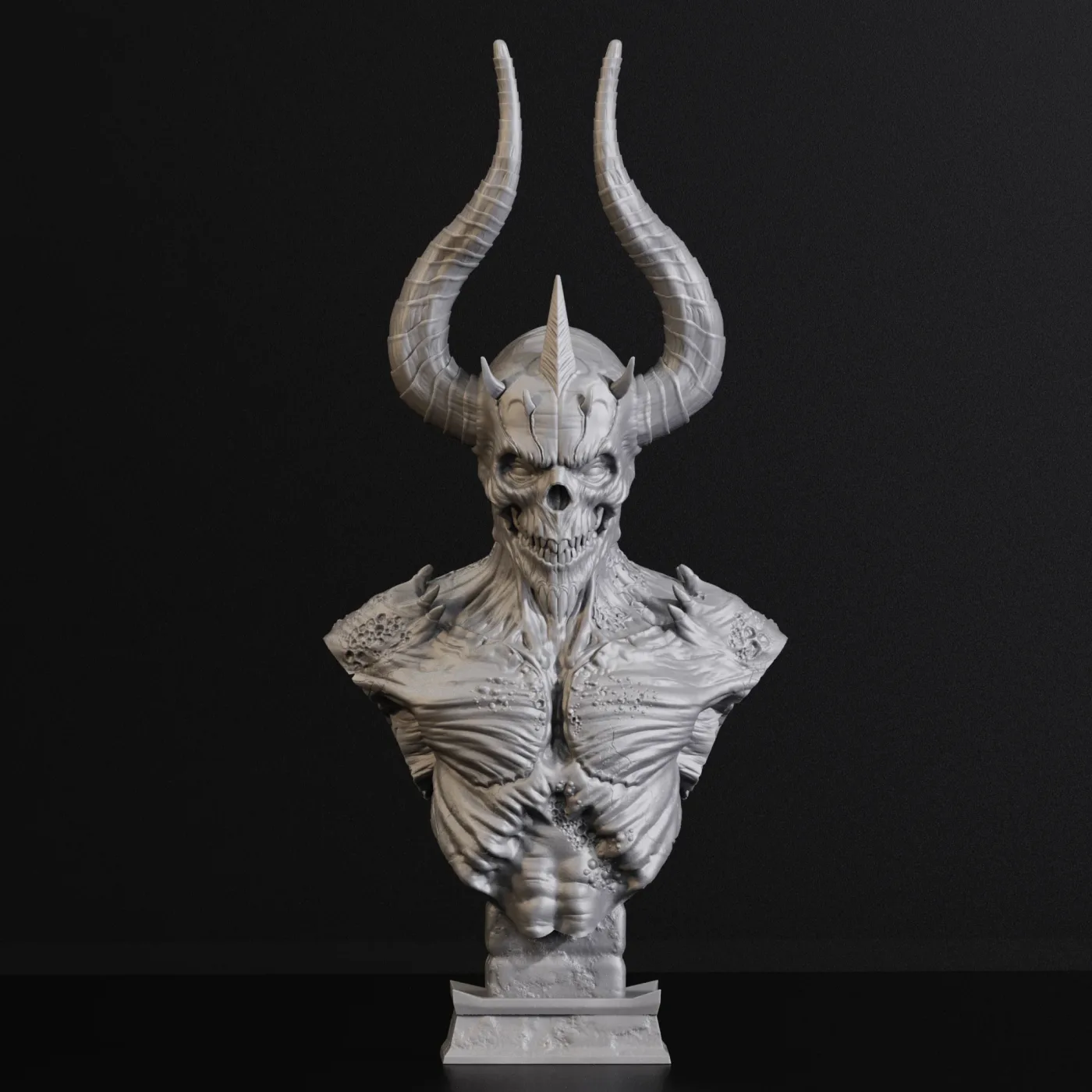 Mephisto bust, the digital sculpt