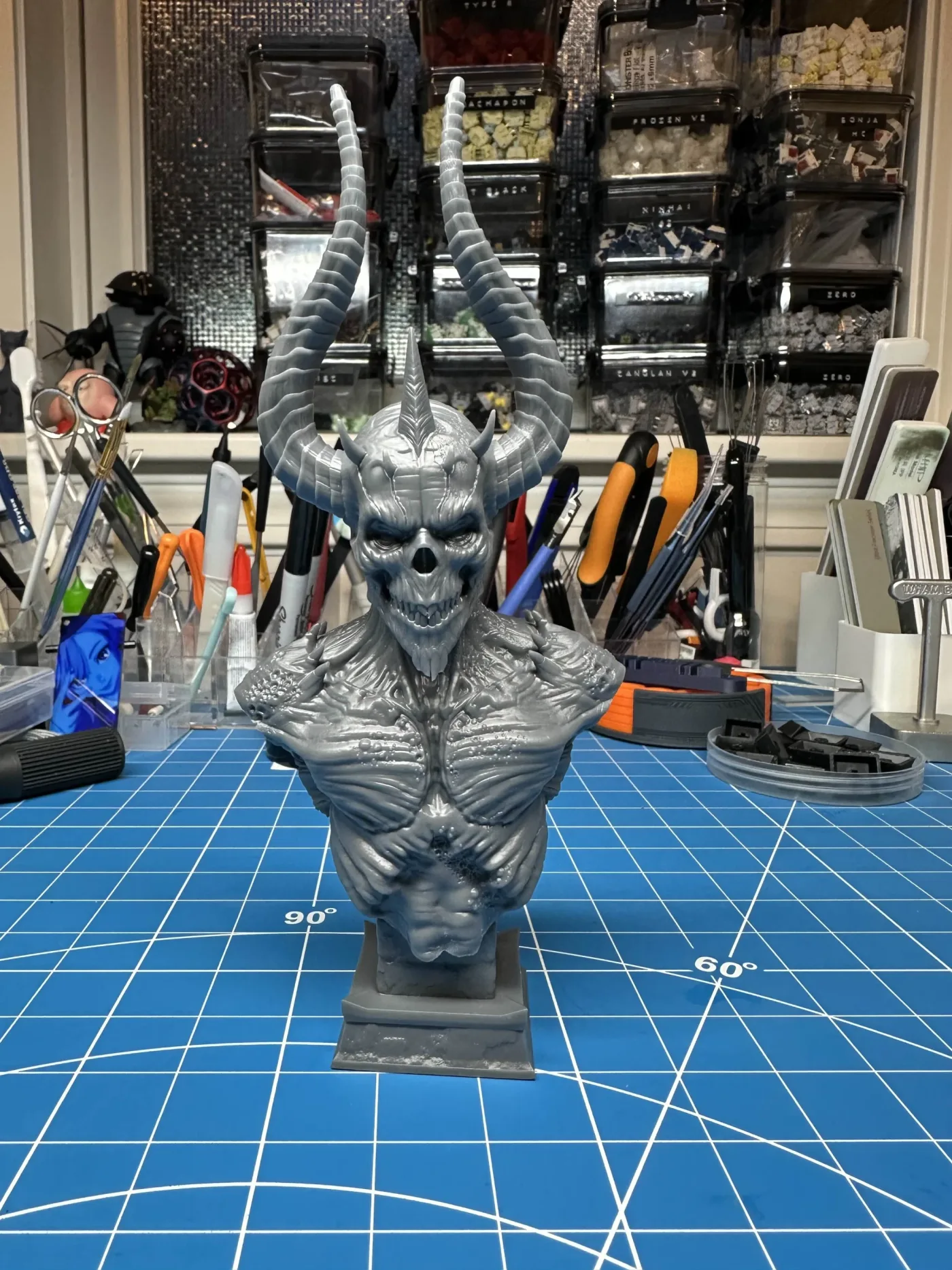 Mephisto bust, the finished test print