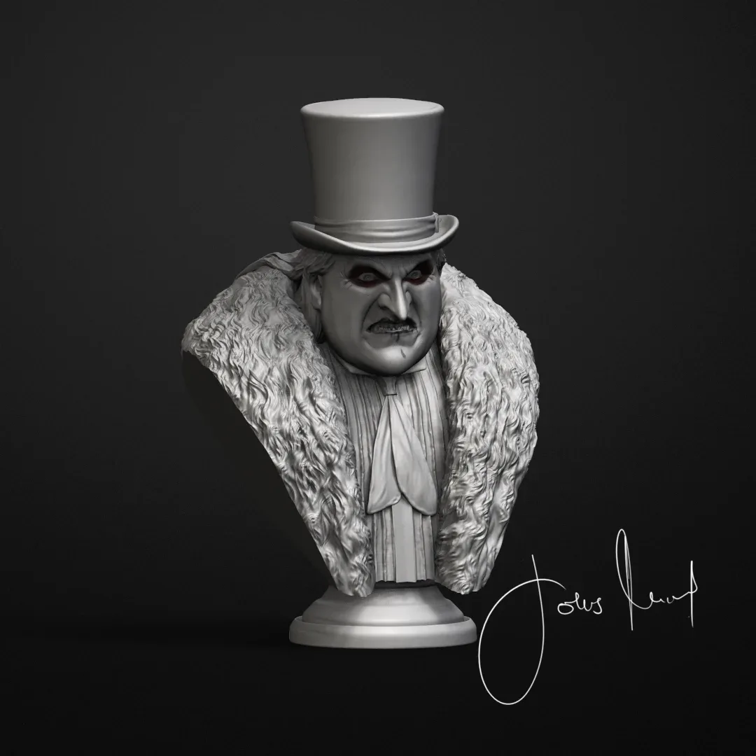 Penguin (Tim Burton version), the digital sculpt