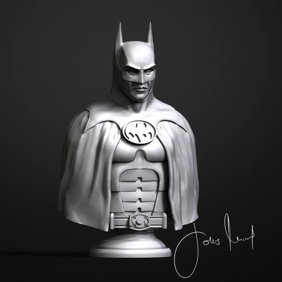 Batman (Tim Burton version), the digital sculpt