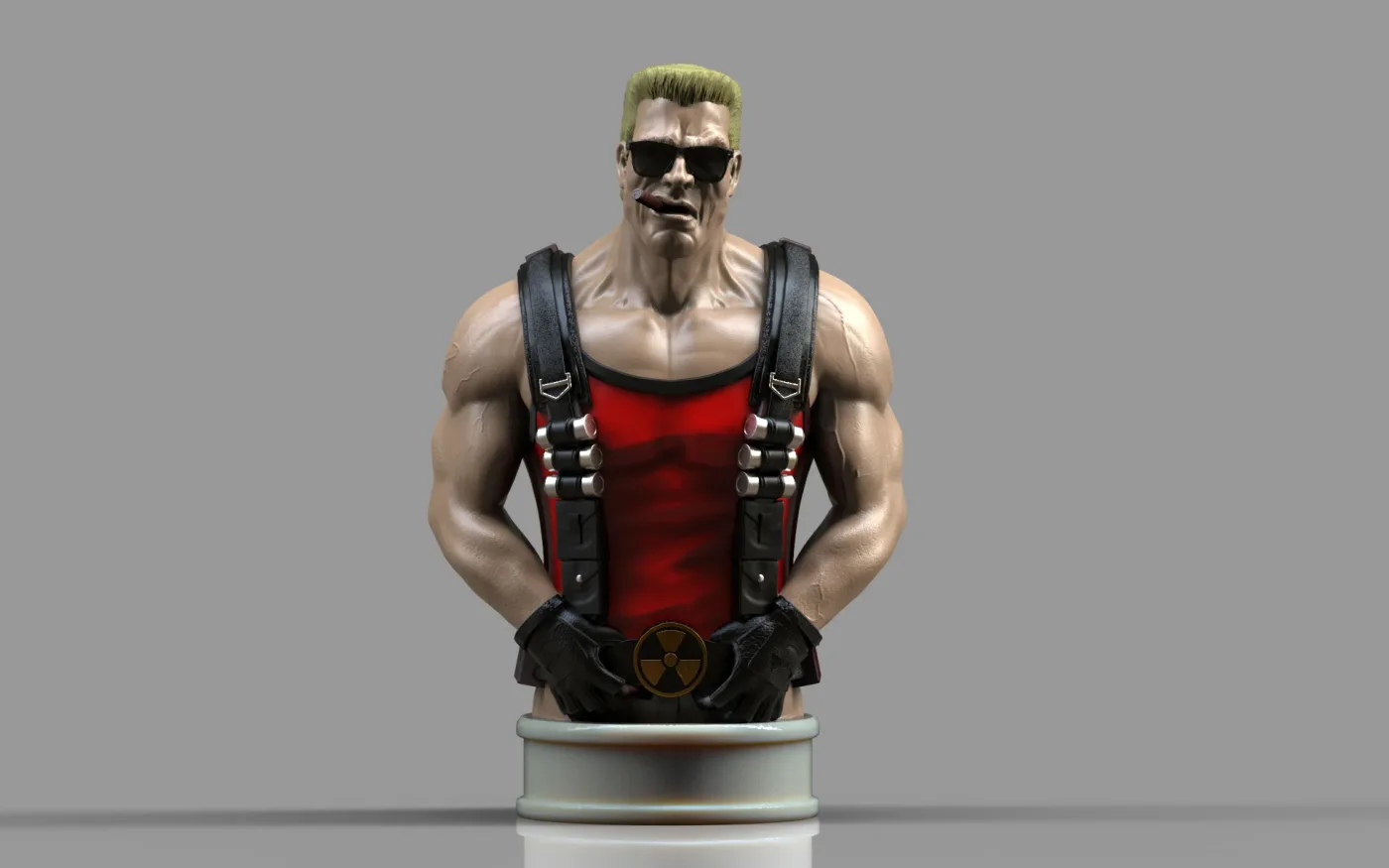 Duke Nukem, the digital sculpt