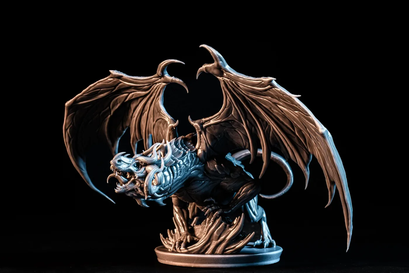 Bronze Dragon, printed in resin