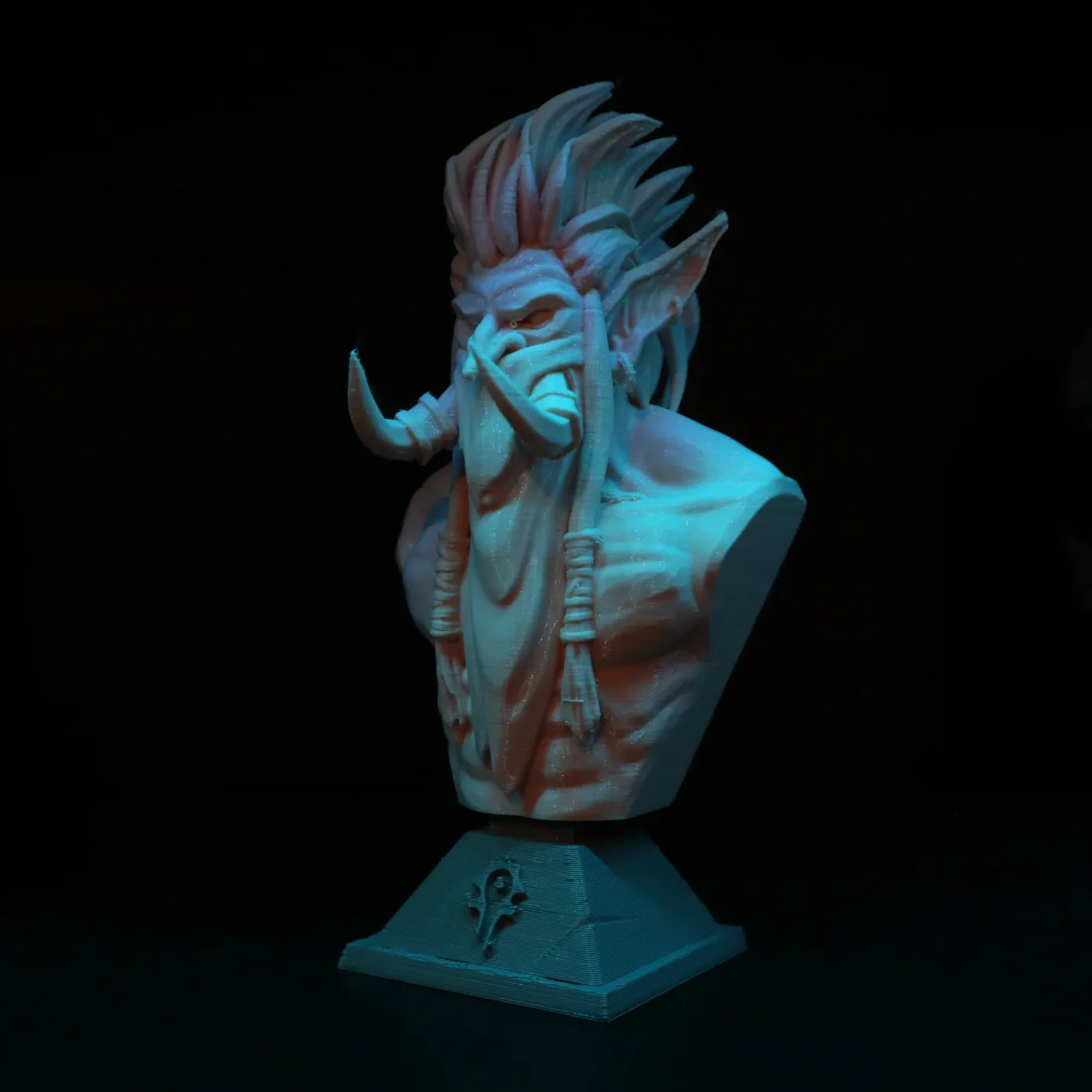 Zul Jin Bust, printed in resin
