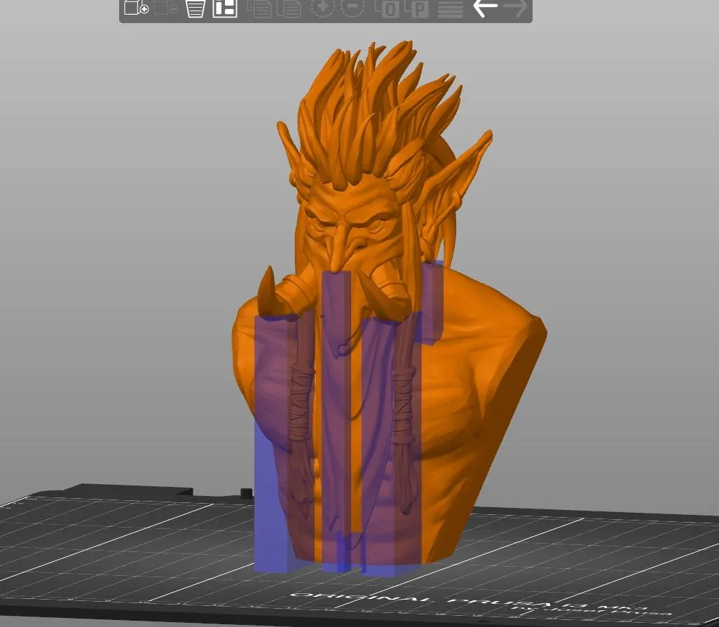 Zul Jin Bust, straight off the plate