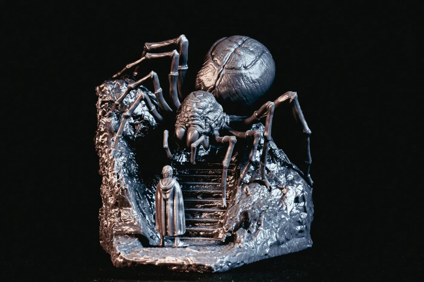 Shelob diorama, printed in resin