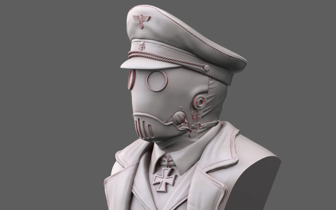 Karl Ruprect Kroenen Bust – Hellboy, the digital sculpt