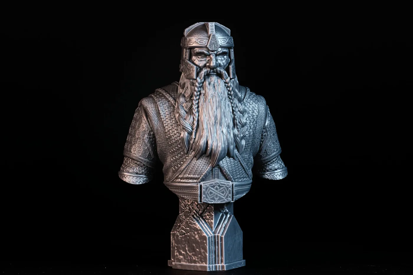 Gimli bust, printed in resin