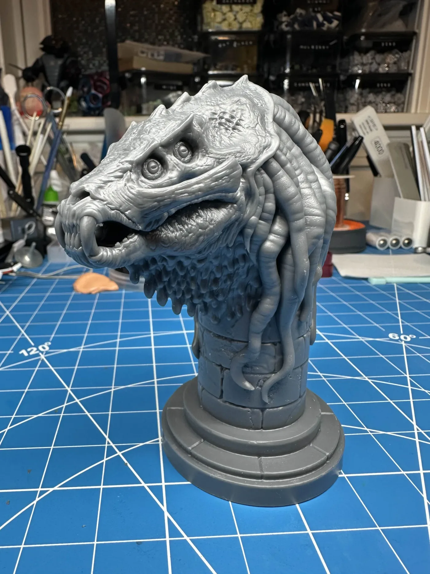 Sammael bust, the finished test print