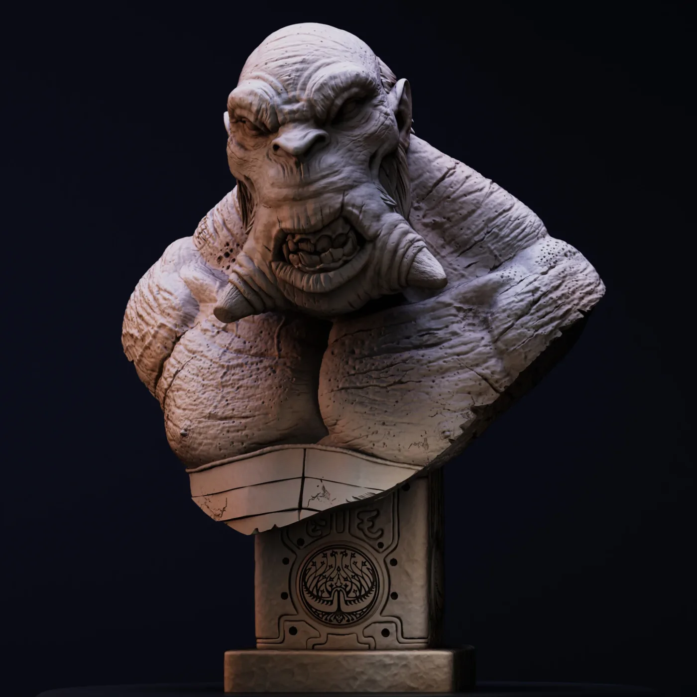 Mr Wink bust – Hellboy 2, the digital sculpt