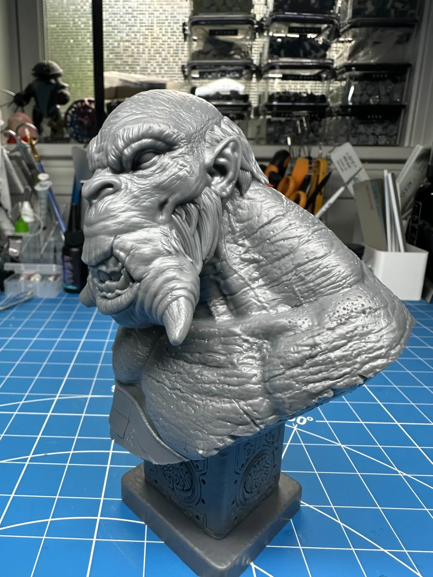 Mr Wink bust – Hellboy 2, the finished test print