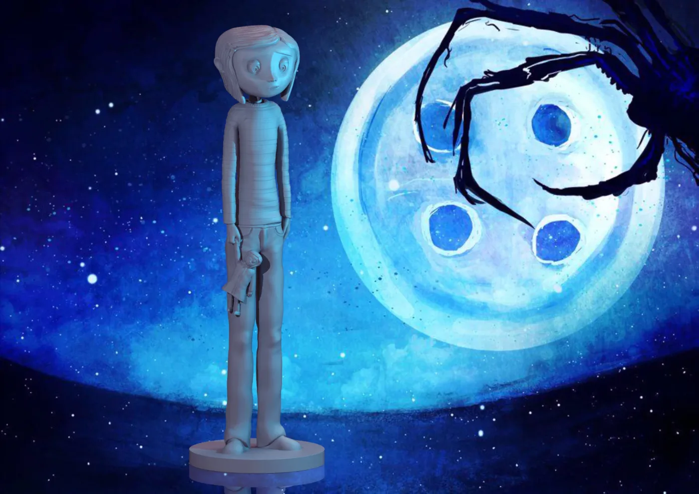 Coraline, the digital sculpt