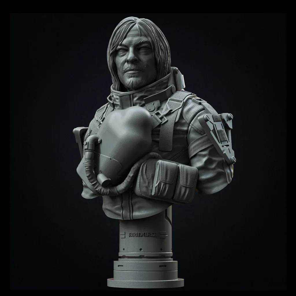 Sam Porter Bridges bust, the digital sculpt
