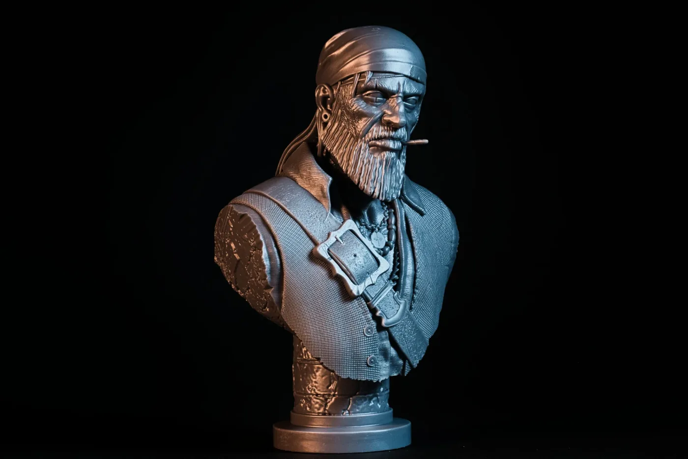 Silas Scarbeard, printed in resin