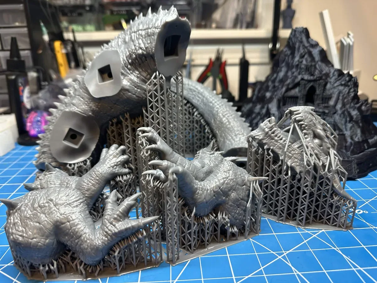 Glaurung Diorama, straight off the plate
