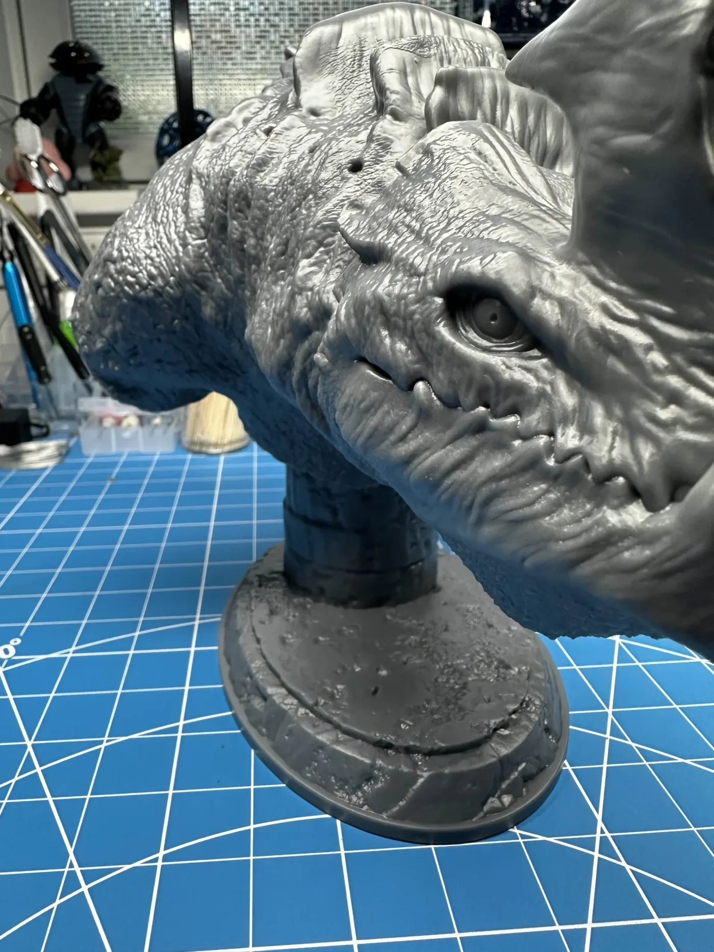 Otachi Kaiju bust – Pacific Rim, the finished test print