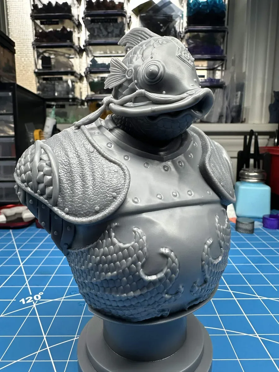 Sir Catfish, the finished test print