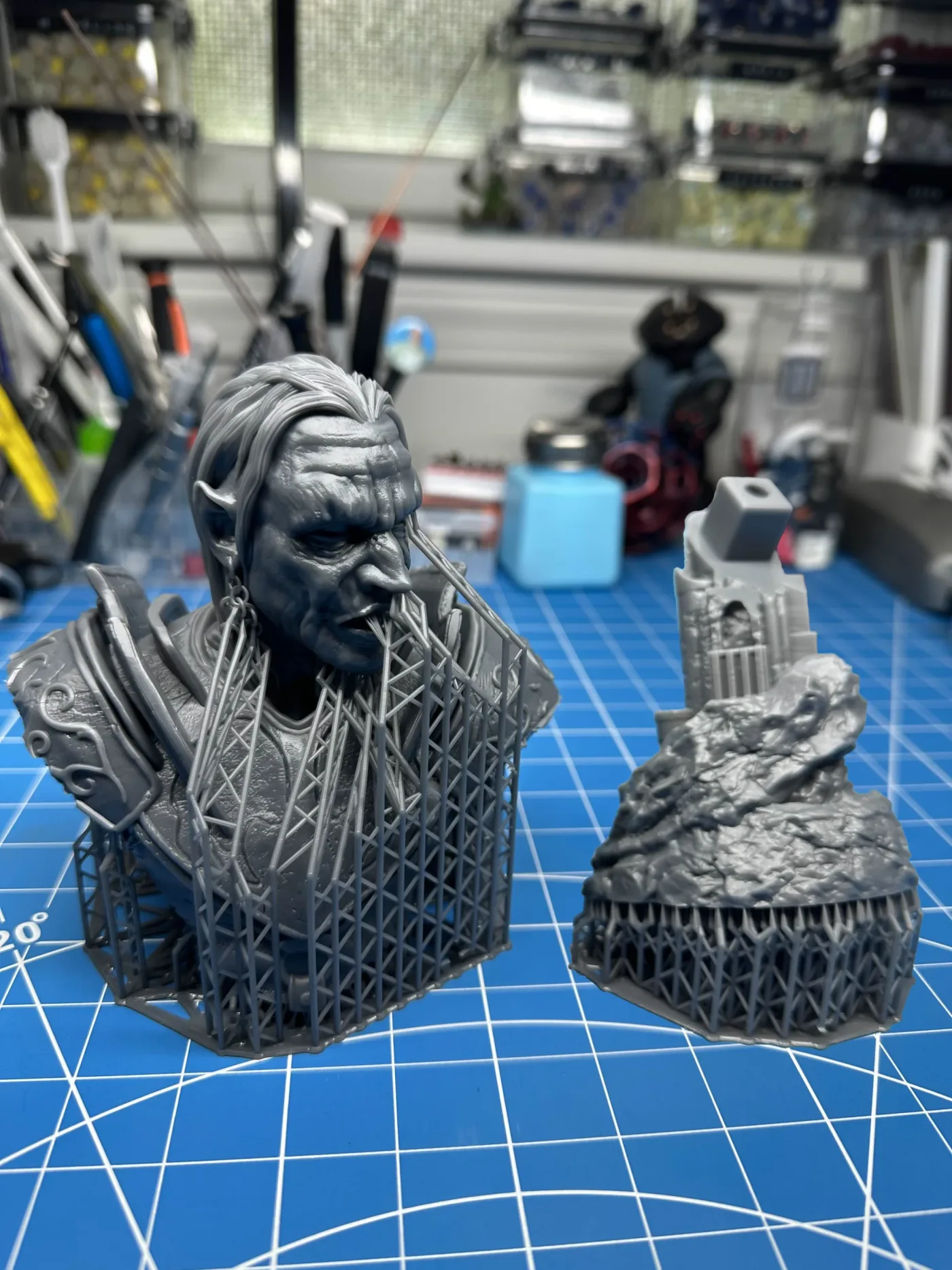 Gorbag bust, straight off the plate