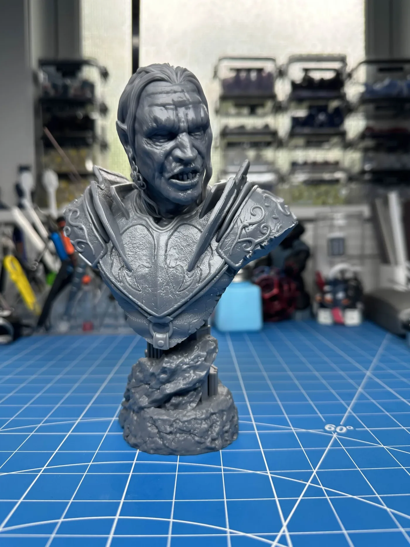 Gorbag bust, the finished test print
