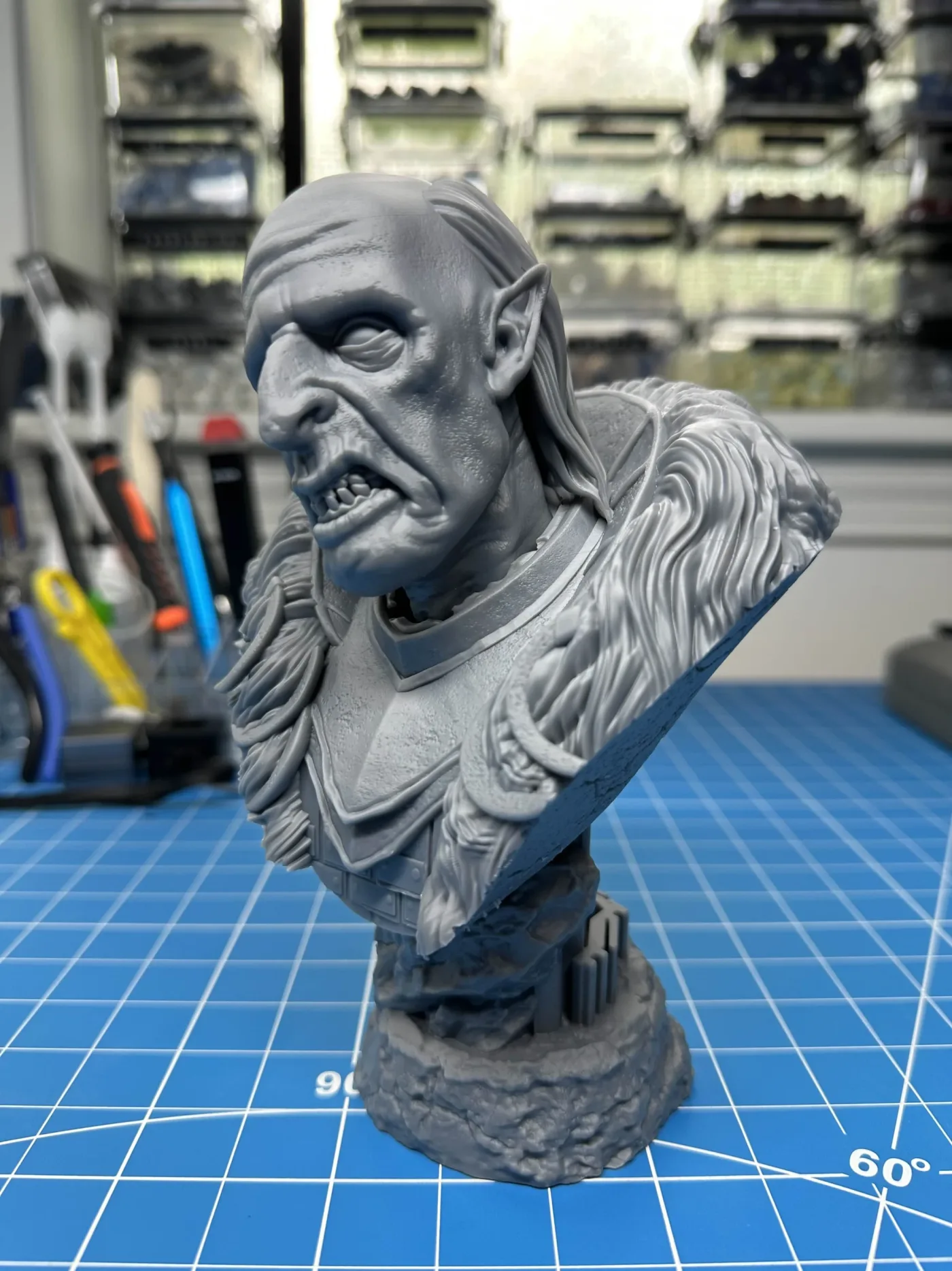 Grisnakh bust, the finished test print