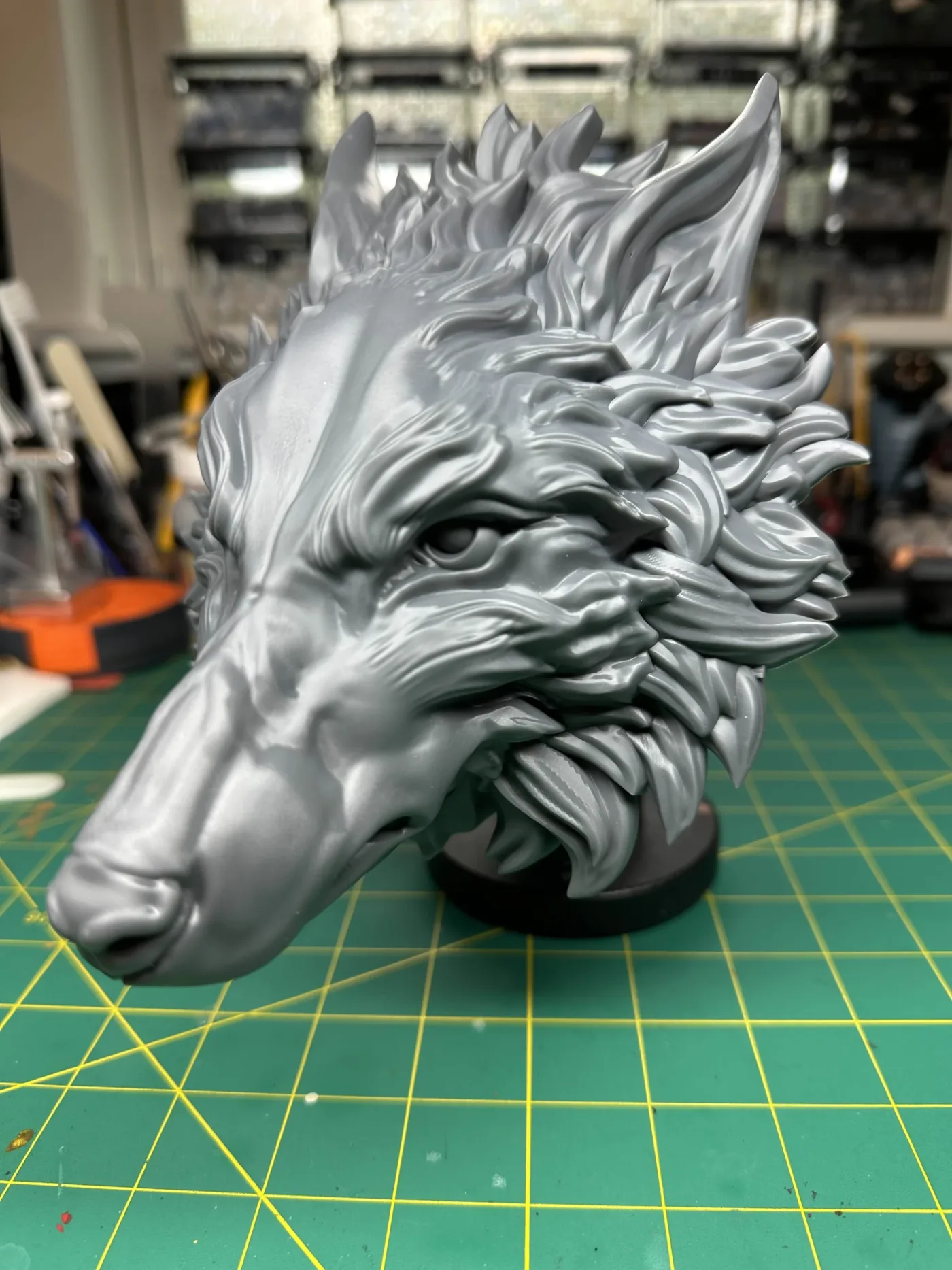 Wolf – Wall Decoration, the finished test print