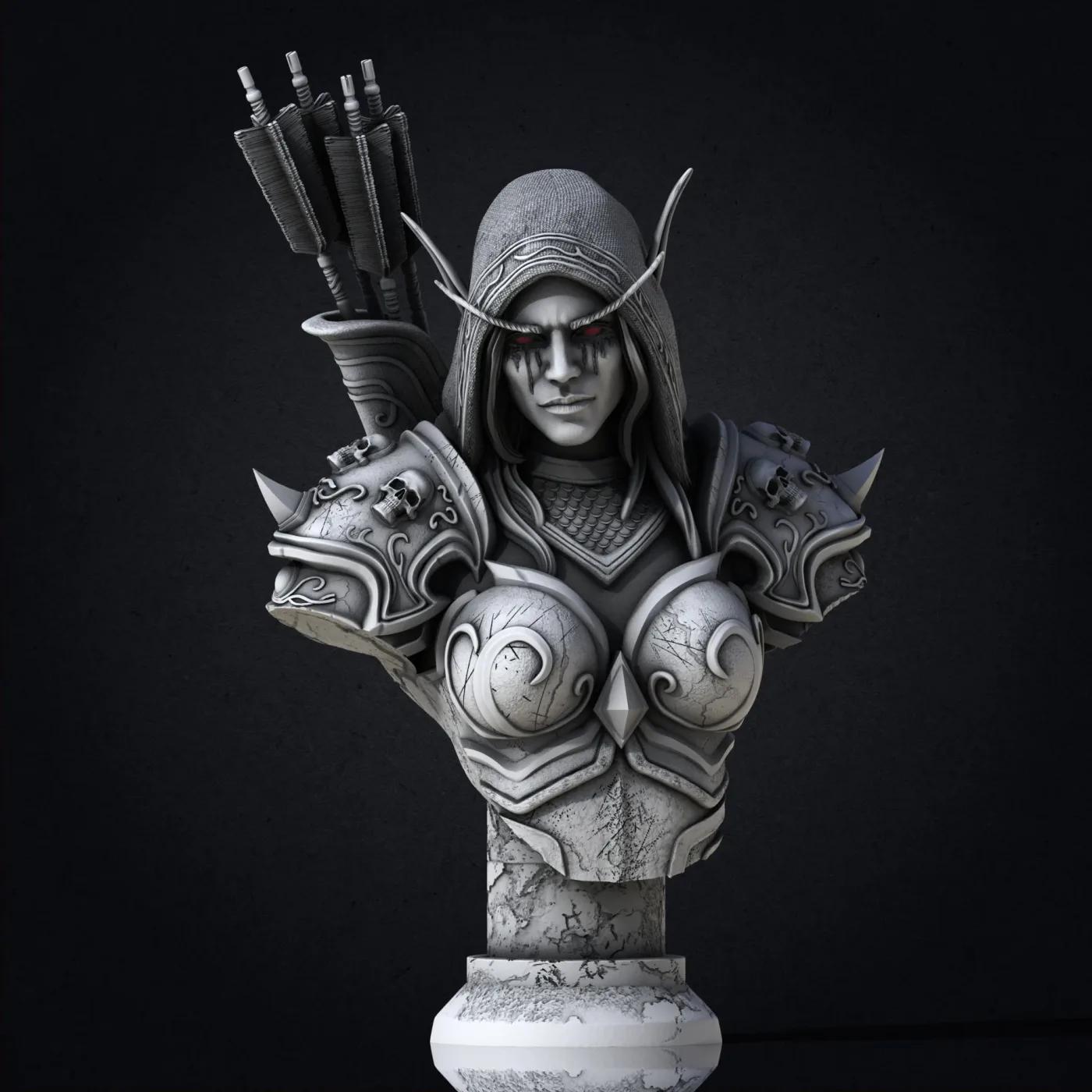 Sylvanas Windrunner, the digital sculpt