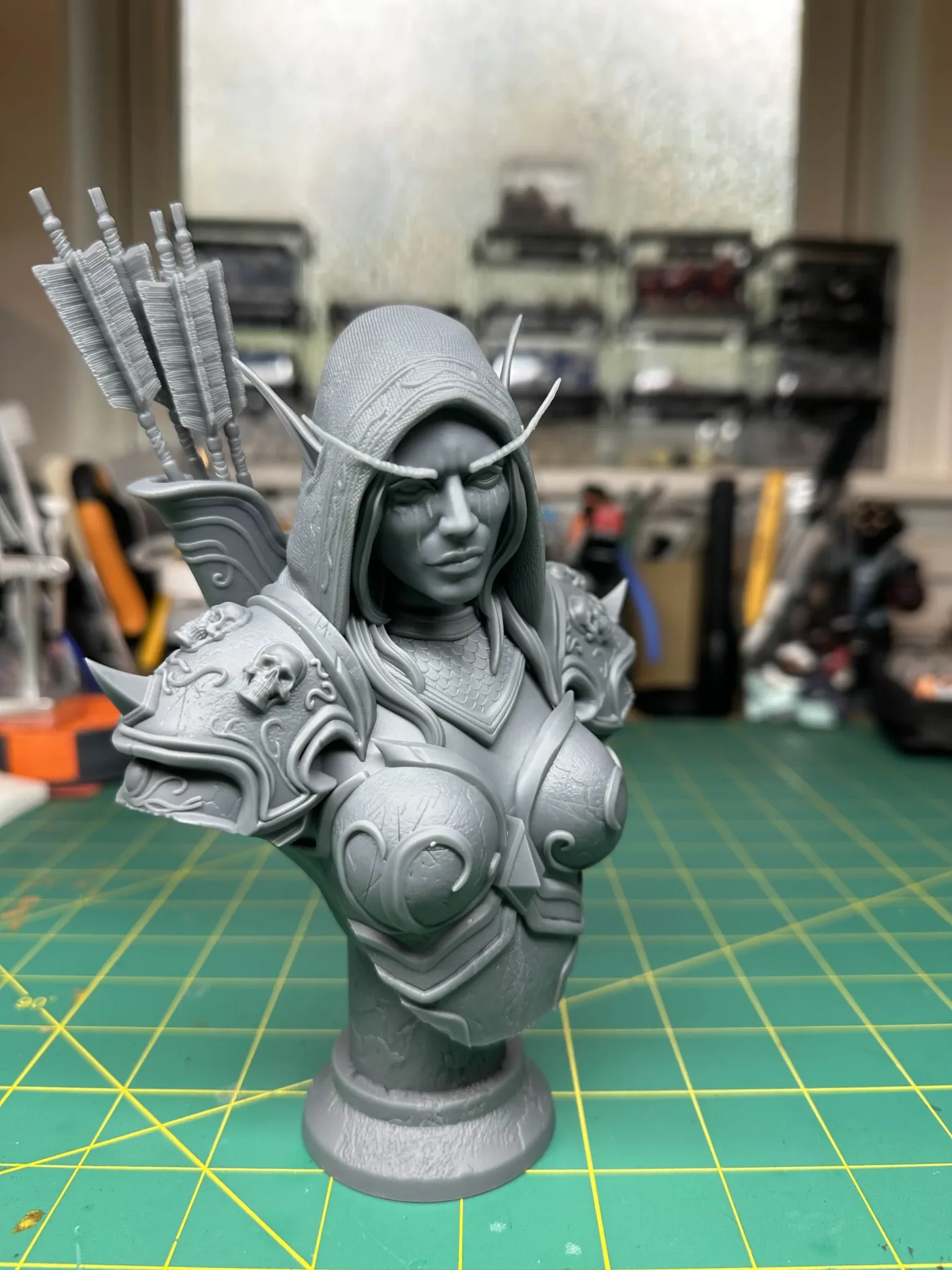 Sylvanas Windrunner, the finished test print