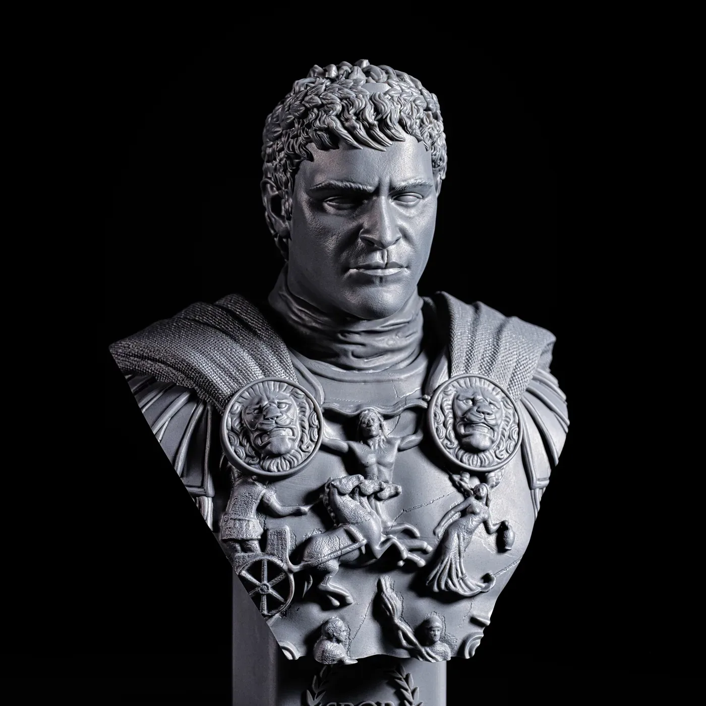 Commodus bust, printed in resin