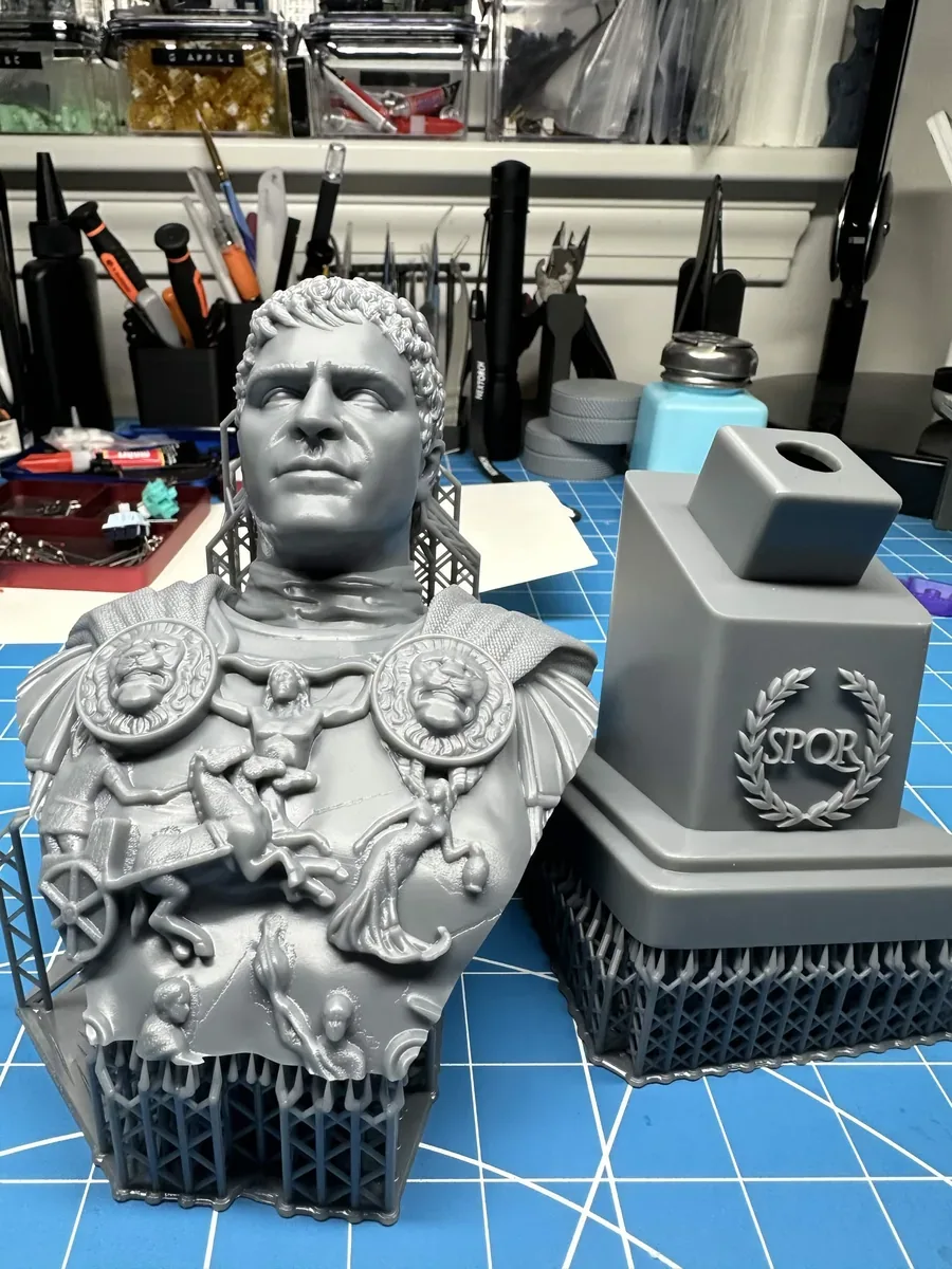 Commodus bust, straight off the plate