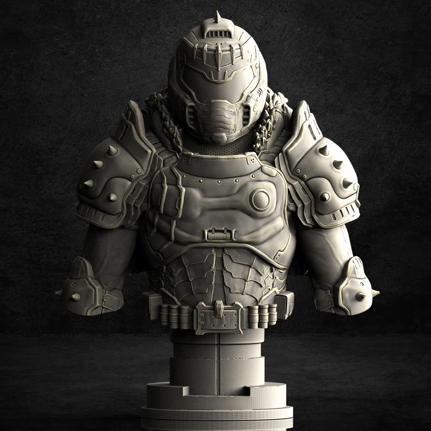 DoomGuy – Dark Ages, the digital sculpt