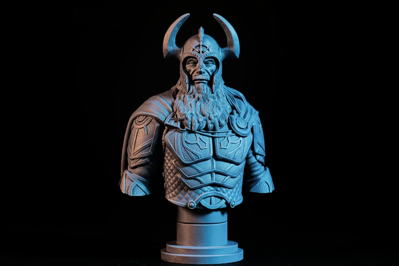 Helm Hammerhand bust, printed in resin
