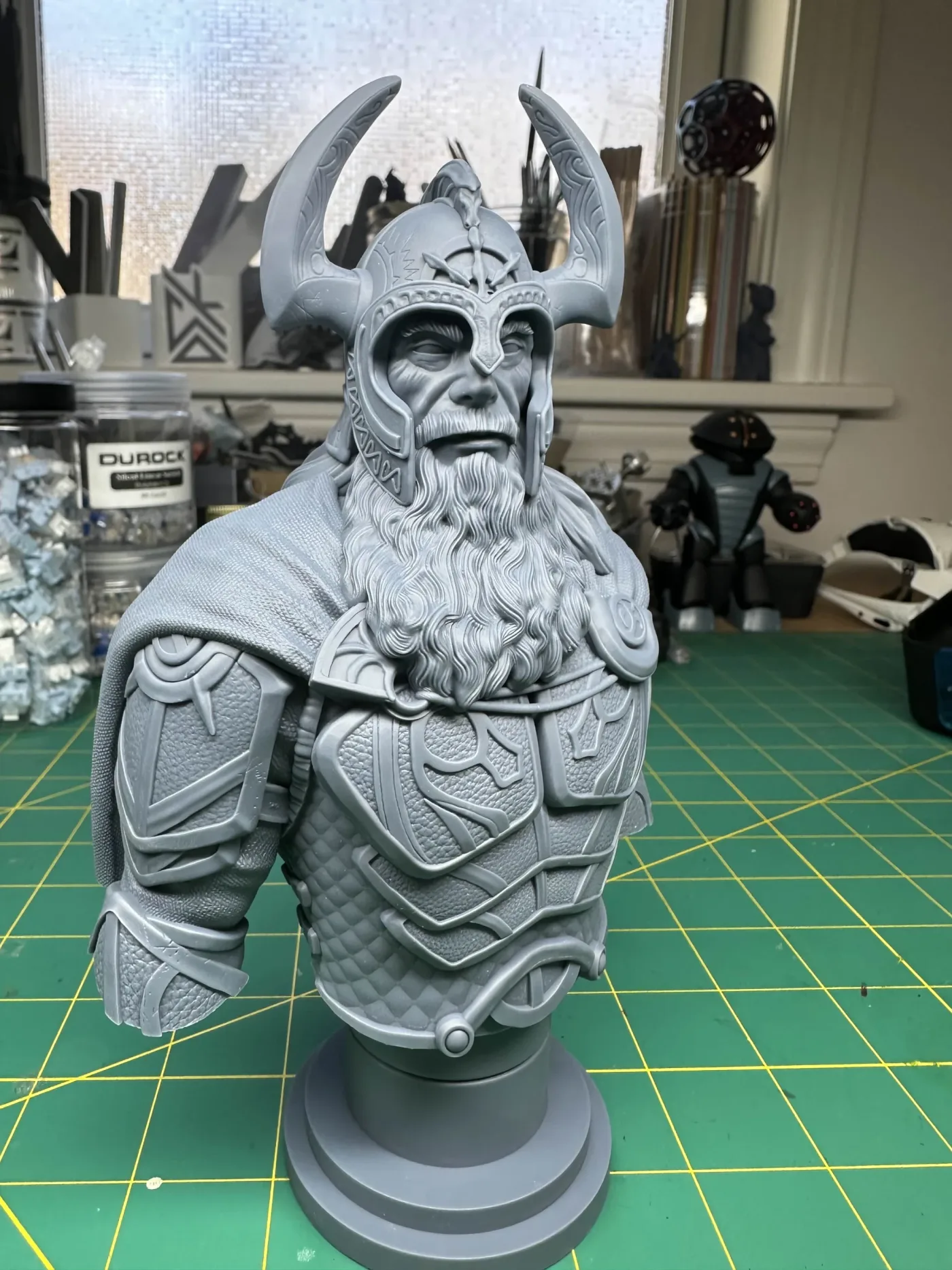 Helm Hammerhand bust, the finished test print