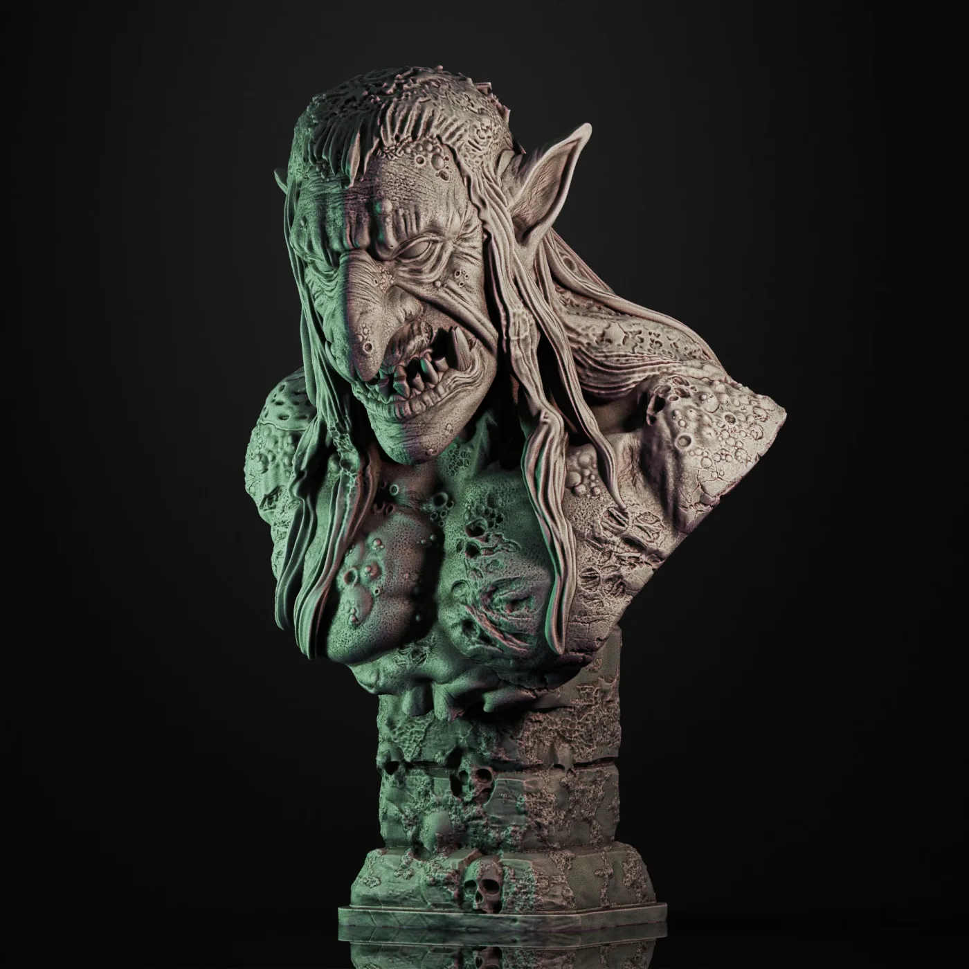 Swamp Troll, the digital sculpt