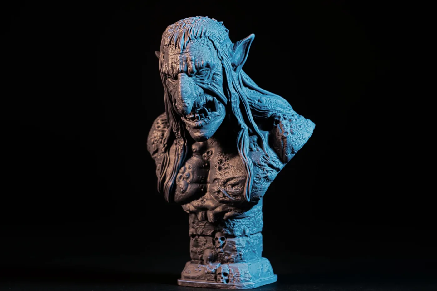 Swamp Troll, printed in resin