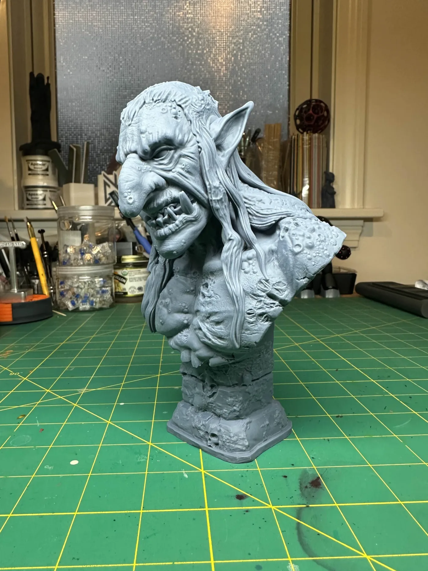 Swamp Troll, the finished test print