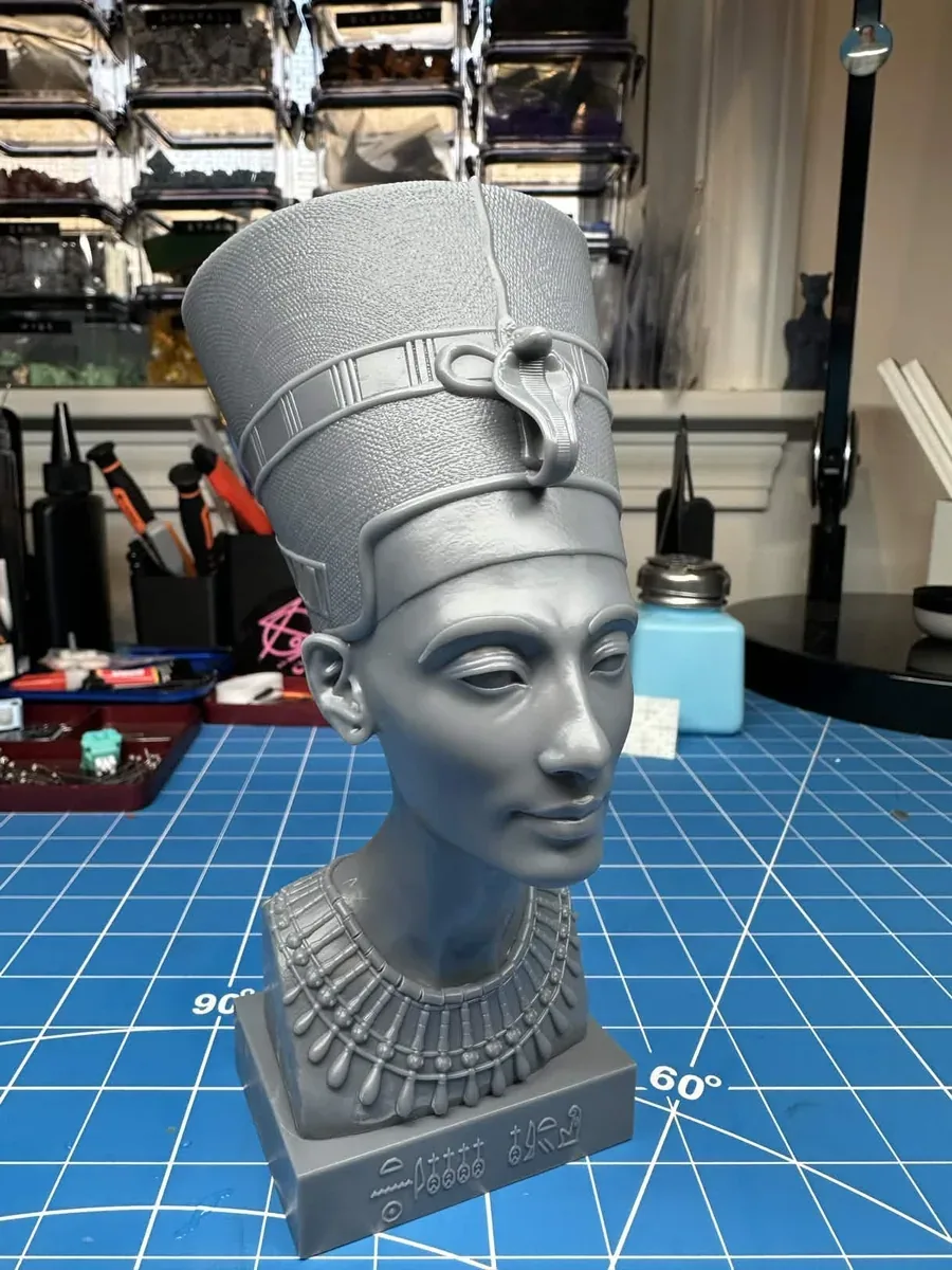 Nefertiti bust, the finished test print