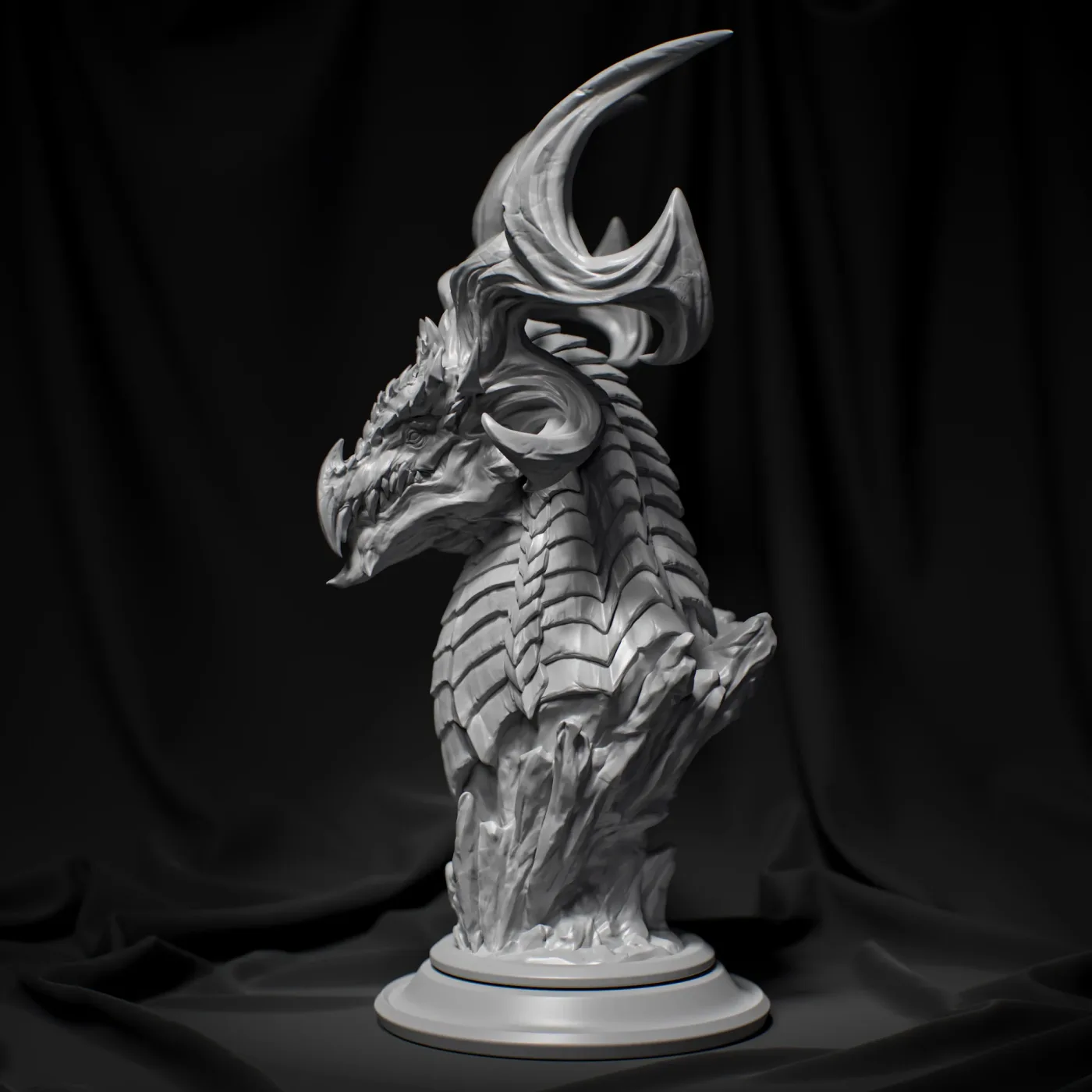 Venralthorn bust, the digital sculpt