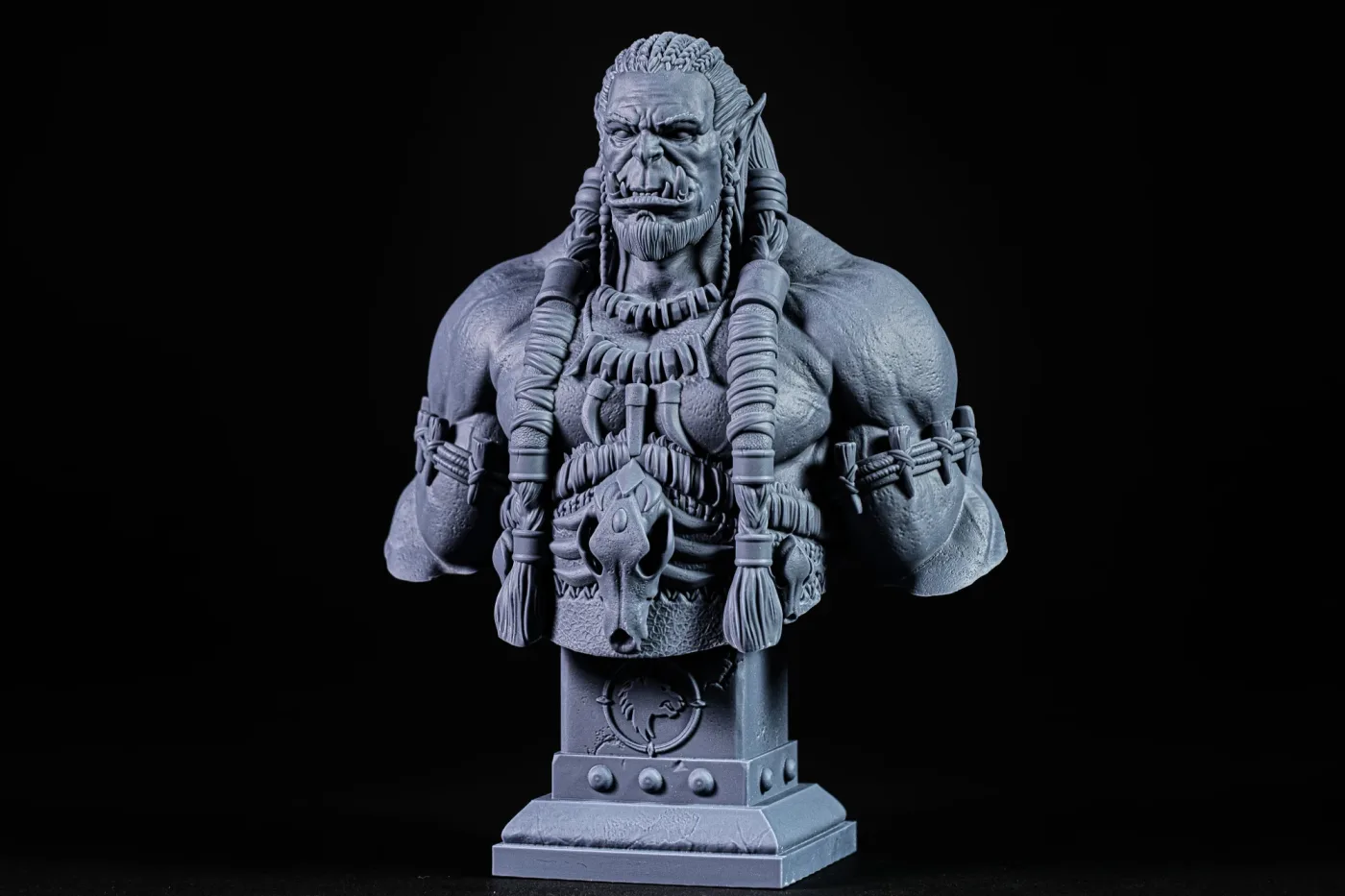 Durotan Bust, printed in resin