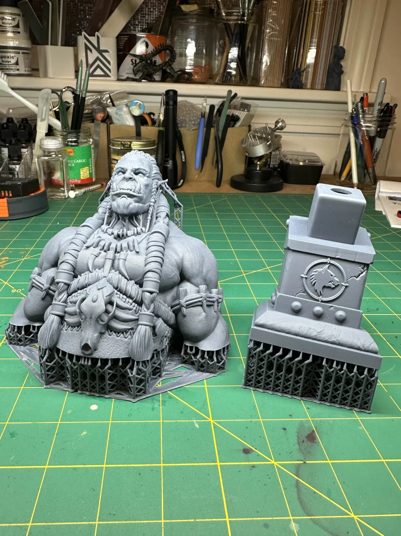 Durotan Bust, straight off the plate