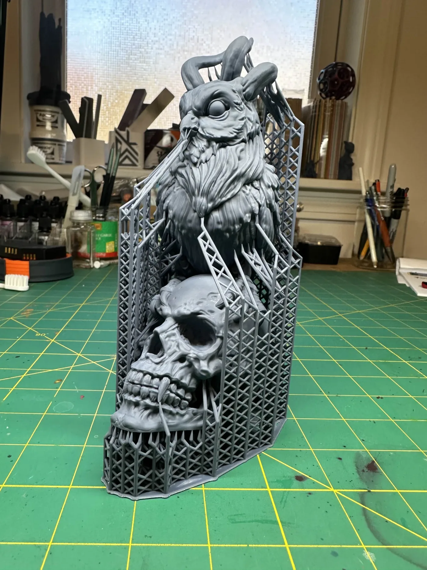 Demon Owl, straight off the plate