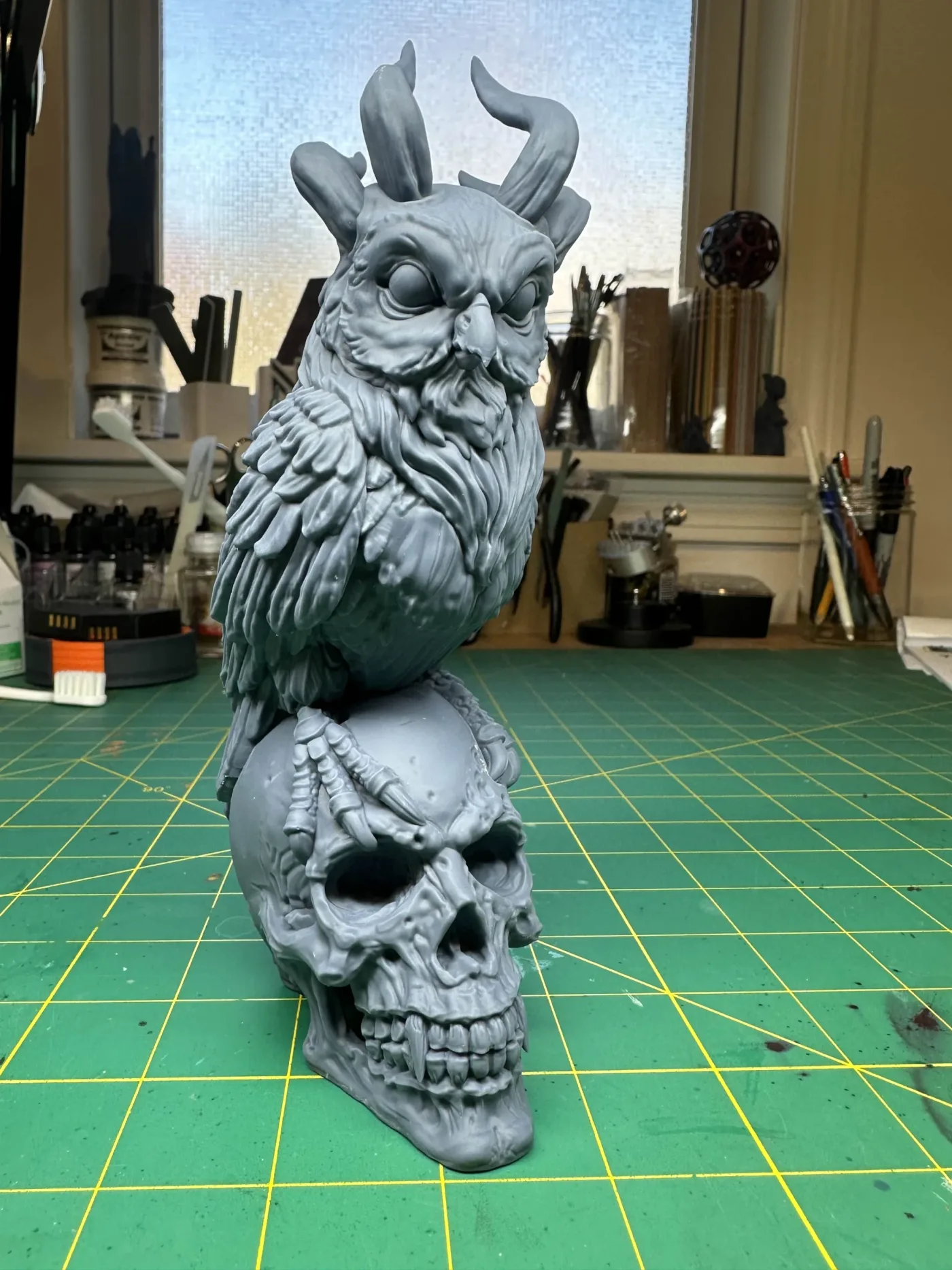 Demon Owl, the finished test print